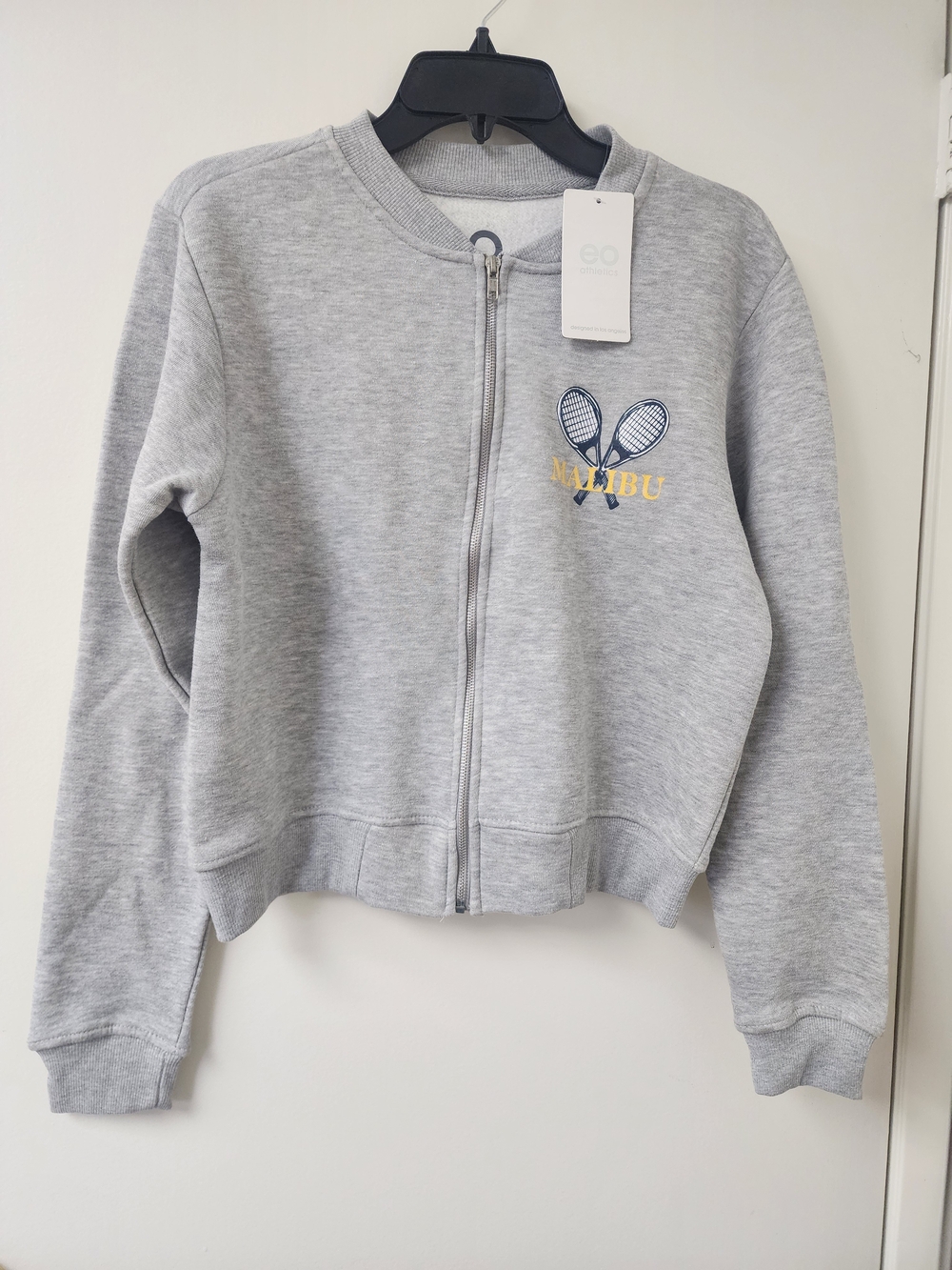 New with tag EO Athletics Malibu Tennis : Zip-front style sweatshirt